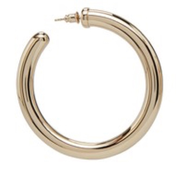 New Woman’s Boho Casual Medium Minimal Gold Tone Hoop Stud Earrings Earrings - Picture 15 of 16